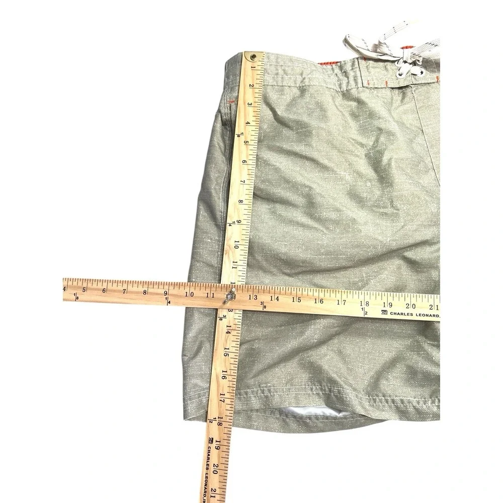 Caribbean Joe Island Supply Swim Trunks Adult XL Mesh‎ Lined Solid Print Green